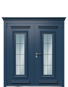 Дверь TermoPlus Del Mare, Woodline Темно-красный вид снаружи