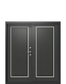 Дверь Termo Пепельный, Графитовое дерево вид внутри