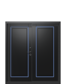 Дверь Termo Del Mare, Черный матовый вид внутри