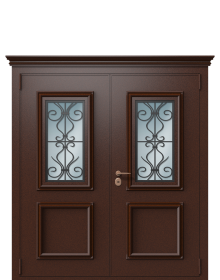 Дверь TermoWood Bronze, Decoline Греческий платан вид снаружи