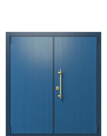 Дверь TermoWood Woodline Темно-синяя, Woodline Темно-синяя вид снаружи