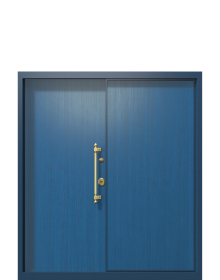 Дверь Termo Woodline Темно-синяя, Woodline Темно-синяя вид внутри