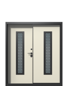 Дверь Termo Collori RAL 7043, Collori Слоновая кость вид внутри