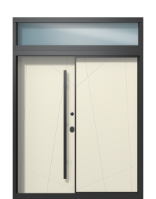 Дверь Termo Terma Черный Гранит, Collori Слоновая кость вид внутри