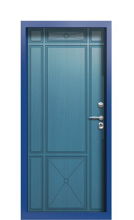 Дверь TermoPlus Del Mare Серо-Голубая 34