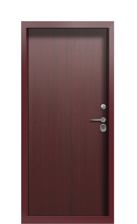 Дверь TermoPlus Ral 3005 Woodline Темно-красный 2734