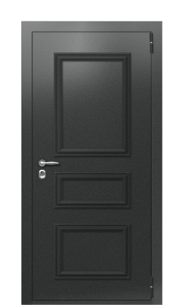 Дверь TermoPlus Ral 7043 Чёрный Гранит 80