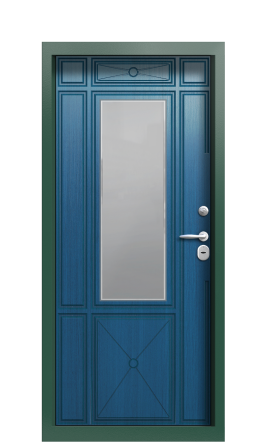 Дверь TermoWood Ral 6028 Темно-синяя 1395