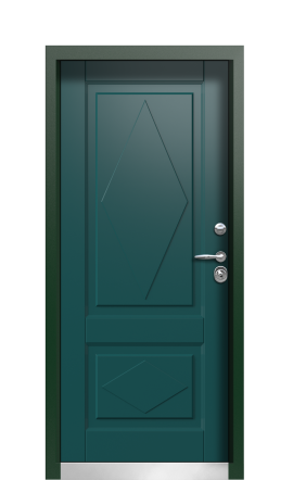 Дверь TermoPlus Patina Зелёное Сукно 908