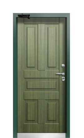 Дверь TermoWood Patina Тёмно Зелёное 422