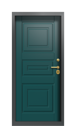Дверь TermoWood Ral 7043 Зеленое сукно 1451
