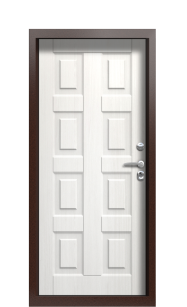 Дверь TermoPlus Bronze Белое дерево 1366