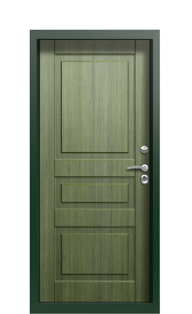 Дверь TermoPlus Woodline темно-зеленое patina