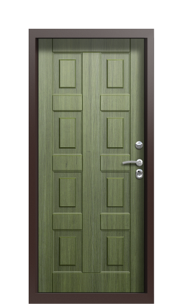Дверь TermoPlus Woodline темно-зеленое F002
