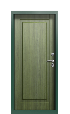 Дверь TermoWood Patina Темно-зеленое 1021