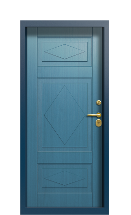 Дверь TermoWood Del Mare Серо-голубая 1488
