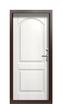 Дверь TermoPlus Bronze Белое Дерево 501