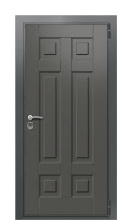 Дверь TermoWood Ral 7043 Черный гранит 1025
