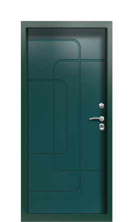 Дверь TermoPlus Ral 9005 Зелёное Сукно 711