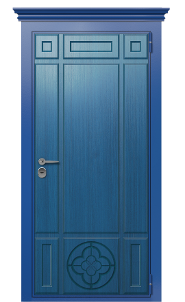 Дверь TermoWood Ral 5005 Woodline Темно-синяя 2722