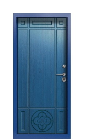 Дверь TermoWood Ral 5005 Woodline Темно-синяя 2722
