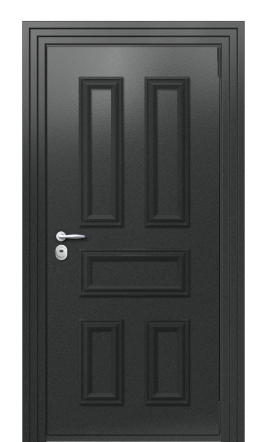 Дверь TermoPlus Silver RAL 9005 1093