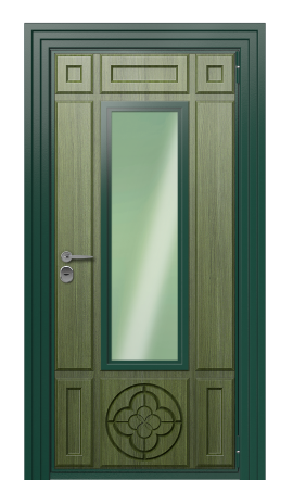 Дверь TermoWood Ral 6005 Темно-зеленое 1208