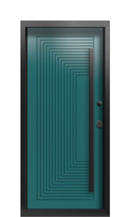 Входная дверь TermoPlus RAL 9005, Collori Зеленое сукно