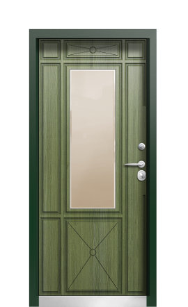 Дверь TermoPlus Ral 9005 Тёмно-зелёное 216