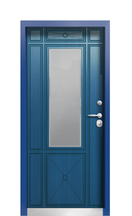 Дверь TermoPlus Ral 3031 Тёмно Синяя 198