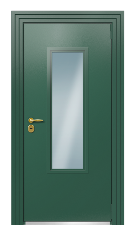 Дверь TermoPlus Ral 6028 Зелёное сукно 543