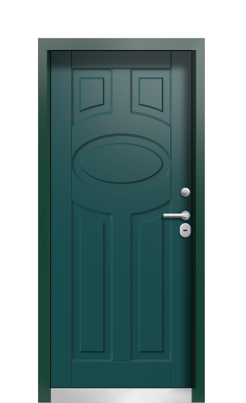Дверь TermoWood Patina Тёмно Зелёное 315