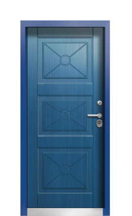 Входная дверь TermoPlus Del Mare Тёмно Синяя 326