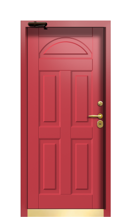 Дверь TermoWood Ral 3005 Тёмно-Красный 555