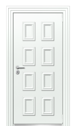 Дверь TermoPlus Ral 9003 Белая эмаль 516