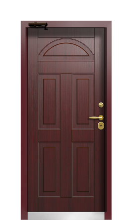 Дверь TermoWood Ral 3005 Тёмно Красный 554