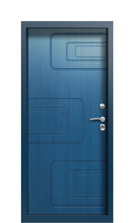 Дверь TermoPlus Woodline Темно-синяя Del Mare правая 880