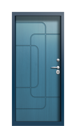 Дверь TermoPlus Del Mare Серо-голубая 1183