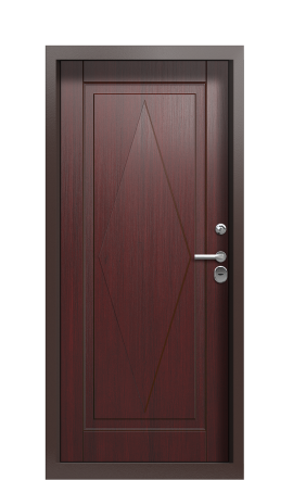 Дверь TermoWood Ral 8017 Темно-красный 1354