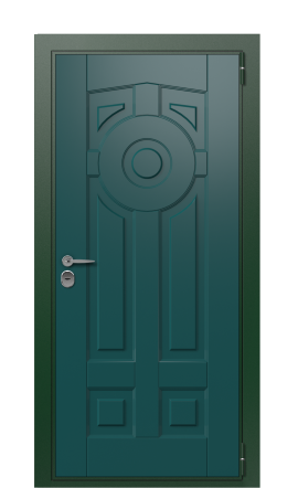 Дверь TermoWood Patina Collori Зеленое сукно 2689