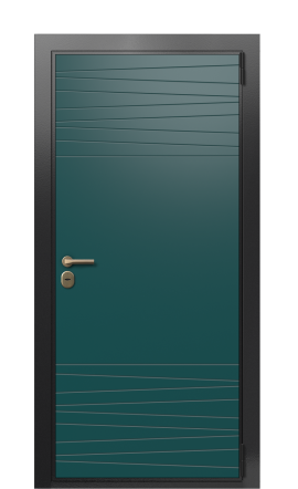 Дверь TermoWood Ral 9005 Зелёное сукно 699