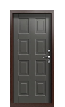 Дверь TermoPlus Decoline Premium Gray matt Багет F002 Bronze правая 950