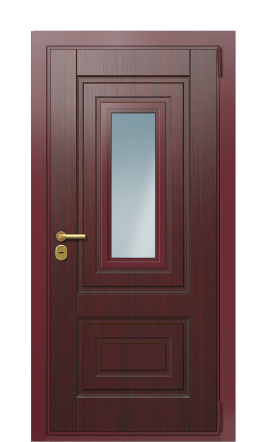 Дверь TermoWood Ral 3005 Темно-красный 1205