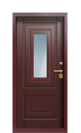 Дверь TermoWood Ral 3005 Темно-красный 1205