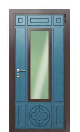 Дверь TermoWood Ral 8017 Серо-голубая 1475