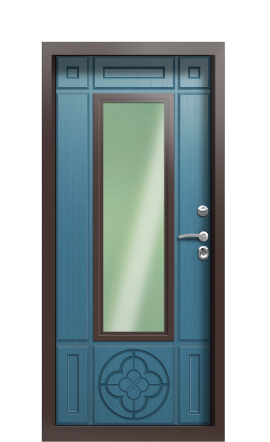 Дверь TermoWood Ral 8017 Серо-голубая 1475