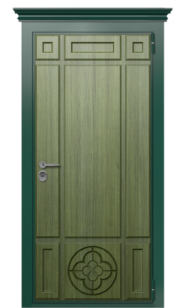 Дверь TermoWood Ral 6005 Тёмно Зелёное 264