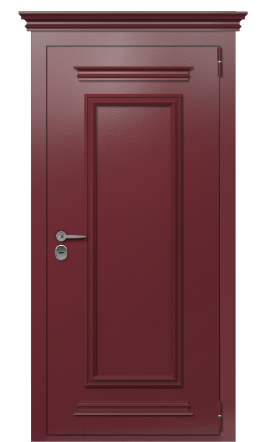 Дверь TermoPlus Ral 3005 Woodline Темно-красный 2701