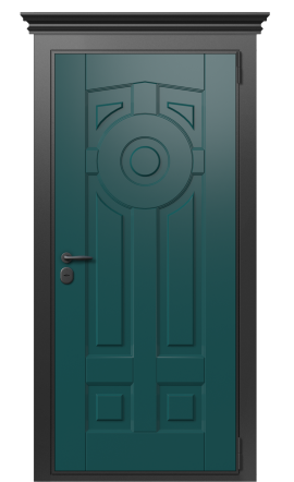Дверь TermoWood Collori Зеленое сукно F004 Collori RAL 7043 F006