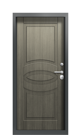 Дверь TermoPlus Ral 9005 Серый Кварц 116